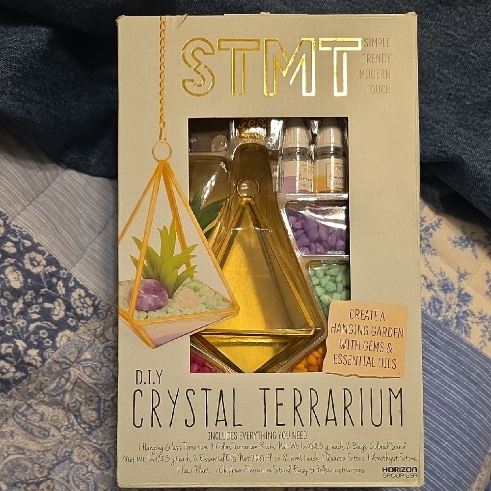 Stmt DIY Crystal Terrarium Kit - Gold